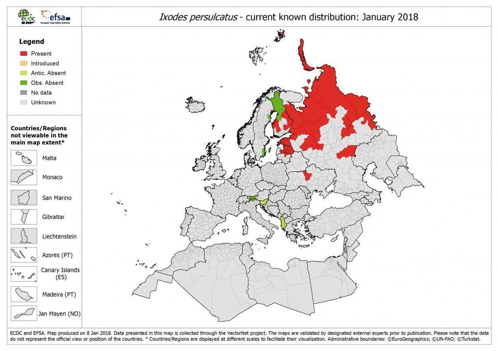 Puutiaisen välittämät taudit Borrelioosi ja puutiaisaivokuume (TBE) Puutiainen aktiivinen kasvukaudella +5 +25 o C, Ei siedä hyvin kuivuutta Siperianpuutiainen (taiga-) sietää kylmää paremmin kuin