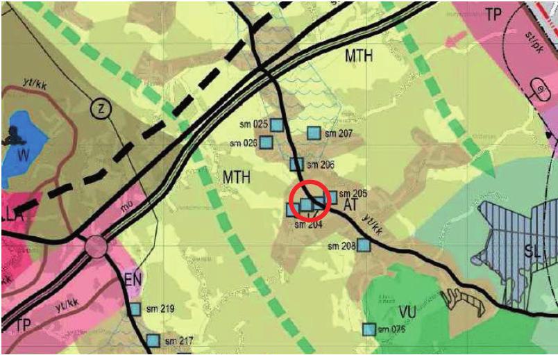 Yleiskaava ja osayleiskaava Sipoon yleiskaavassa 2025 (KHO 23.12.2011) kaava-alueella on haja-asutusaluetta (MTH) ja kyläaluetta (AT).