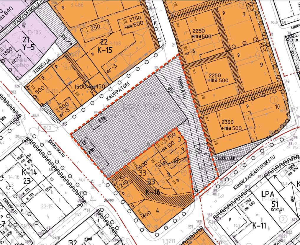 Torin 16 Asemakaava Kaavamuutosalueella on