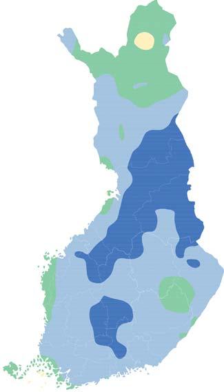 Kesäkuun 4 lämpötila- ja sadekartat 3...4 2...3...2... 9... alle 9 -,..., -,...-, -,.