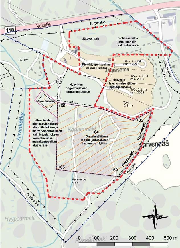 Kuva 5 2 Jäteaseman asemapiirros.