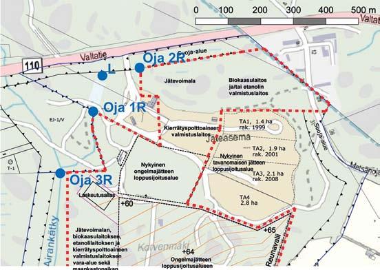 Vedenlaatu jätekeskuksen yläpuolella Airankätkyn vedenlaatua on tutkittu 1990-luvulta lähtien eri vuodenaikoina.