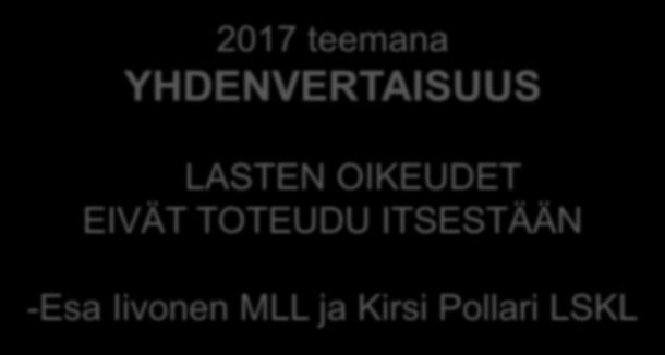 ITSESTÄÄN -Esa Iivonen MLL ja