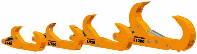 Tekniset tiedot L L 540 L 700 L 920 L 1200 Pihtien aukko 540 700 900 1200 mm Halkaisuvoima (käyttöpaineesta riippuen) kork. 14 kork. 22 kork.