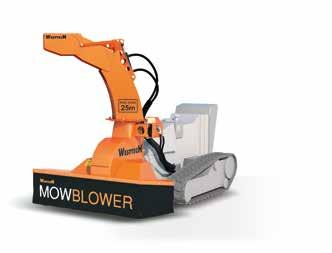 MOWBLOWER KESKEISET OMINAISUUDET Asennus itseliikkuviin pienlaitteisiin.