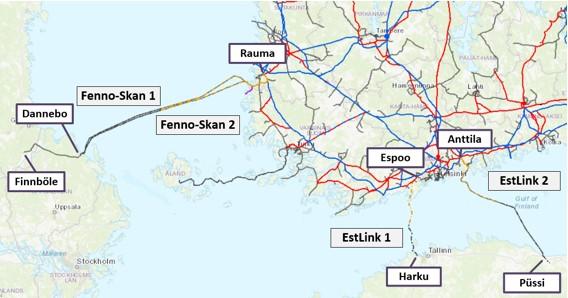 6 vuokrasivat kaapelin siirtokapasiteetin sen omistajilta As Nordic Energy Linkiltä ja sen tytäryhtiöltä N.E.L Finland Oy:ltä.