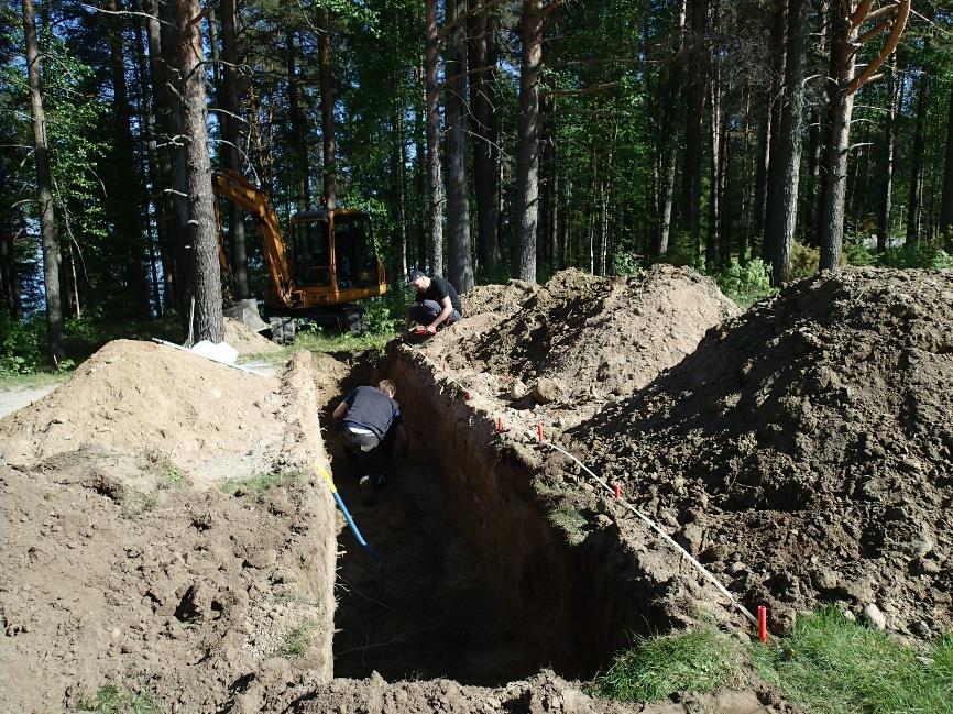 Siellä havaittiin kolme painannetta, joista pohjoisin (N 7051896,1 E 508574,3) todettiin luontaiseksi.