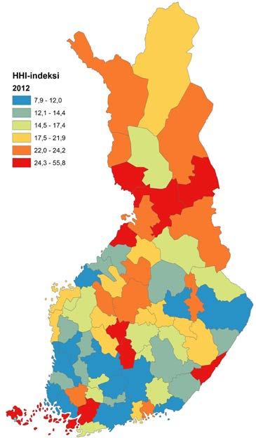 Tutkittua tietoa ALUE-INTEGRAATTORI 25 aluetalouden nykyinen elinkeinorakenne kykenee säilyttämään kilpailukykynsä yleisestä taloudellisesta häiriöstä huolimatta? 2. Palautumisnopeus- eli rakennemuutossopeutusominaisuus.