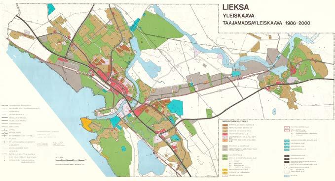 Osallistumis- ja arviointisuunnitelma 5 Lieksan taajamaosayleiskaava 1986. Asemakaavat Asemakaavoitettua aluetta on Lieksassa noin 1 250 hehtaaria. Lieksan ajantasa-asemakaava 2017.