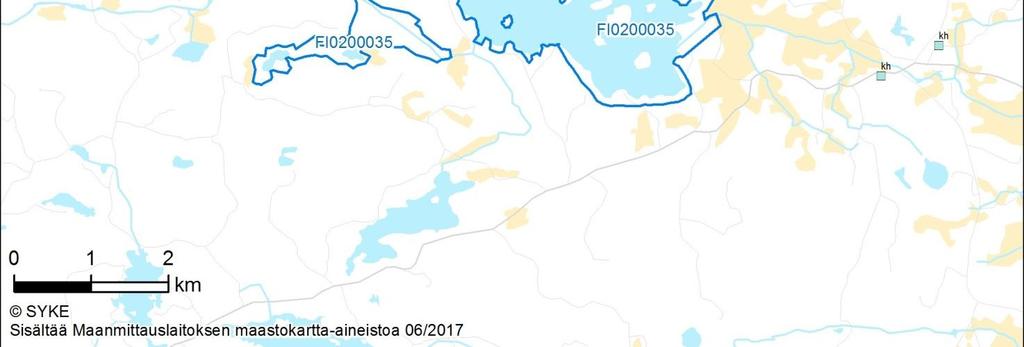 kuvaus Lintudirektiivin liitteen I linnut (Lisättäväksi ehdotettavat lajit lihavoituna) Natura-alue muodostuu matalasta Inhottujärvestä sekä sen länsipuolella sijaitsevasta Paapanselkä-Hanhilahden