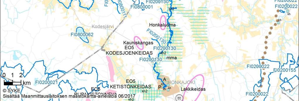 ha Alueen kuvaus Luontodirektiivin luontotyypit (% / ha) (Lisättäväksi ehdotettavat luontotyypit lihavoituna) *priorisoitu luontotyyppi Karvianjoki on maalaismaisemassa virtaava joki, joka Kynäsjoen