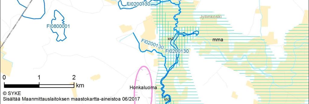 Maisema- ja kulttuuriympäristöalueet ja kohteet Maakunnallisesti merkittävä kulttuuriympäristö (kh-2) Maakunnallisesti arvokas maisema-alue (mma) Maisema- ja kulttuuriympäristökohteiden merkinnöillä