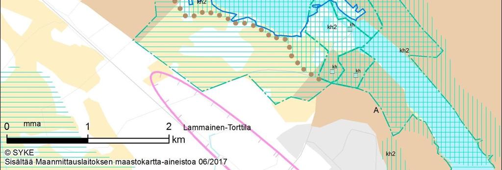 kuvaus Luontodirektiivin luontotyypit (% / ha) (Lisättäväksi ehdotettavat luontotyypit lihavoituna) *priorisoitu luontotyyppi Alue käsittää Harjavallan voimalaitoksen alapuolisen vesialueen