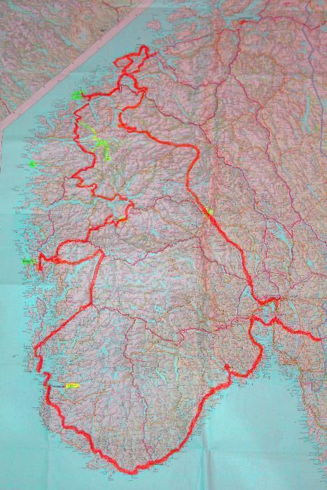 Kristiansund Atlantin merentie Briksdalen jäätikkö Retromatka Norjassa 2017-23 vrk - 4 100 km, josta Norjassa