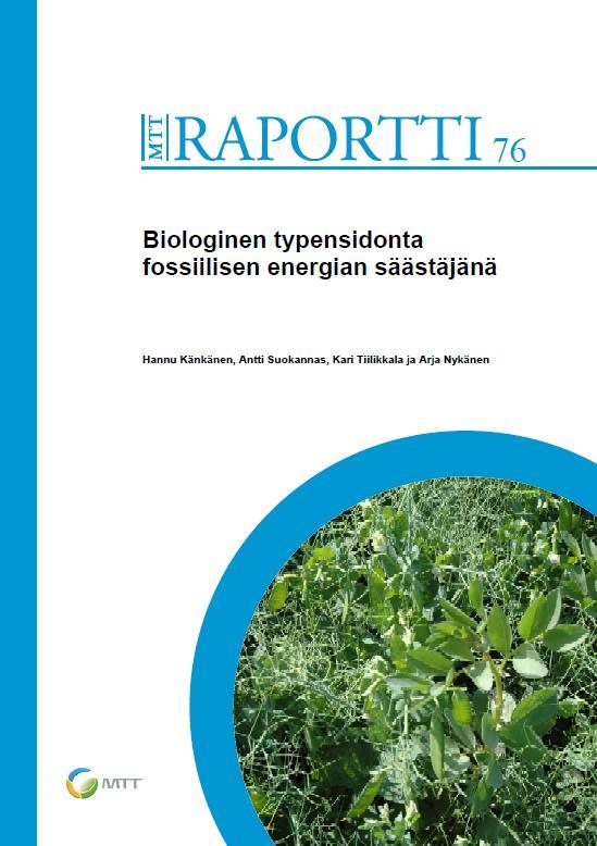 Biologisen typensidonnan lisäyspotentiaali on suuri Nyt Suomessa alle 5 kg N/ha Palkokasveja on mahdollista lisätä voimakkaasti nurmirehun