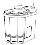 When the flush handle is pressed down the lid opens and the bag falls down into the ash pan. You then start an incineration program. 1.