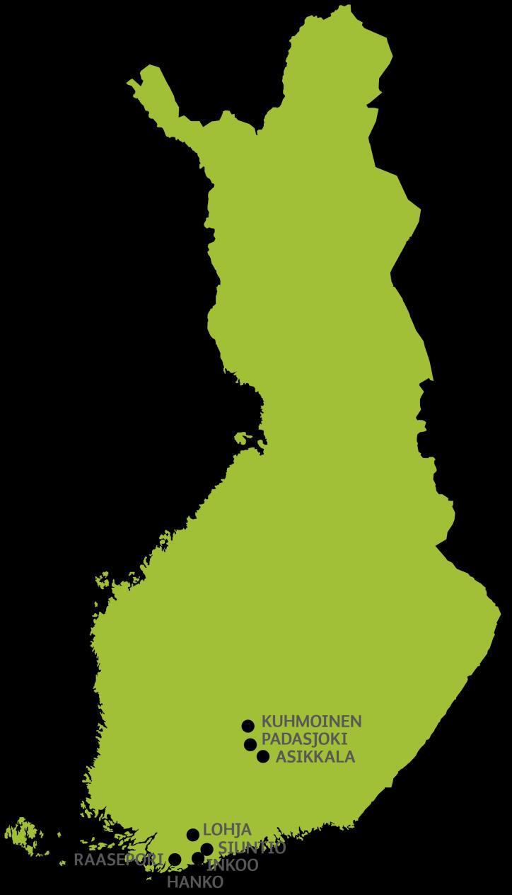 Kokeilualueena 8 kuntaa Hanke toteutetaan kahdella alueella ja mukana on 8 kuntaa: Lounais-Päijänne: Asikkala (vetovastuu), Kuhmoinen ja