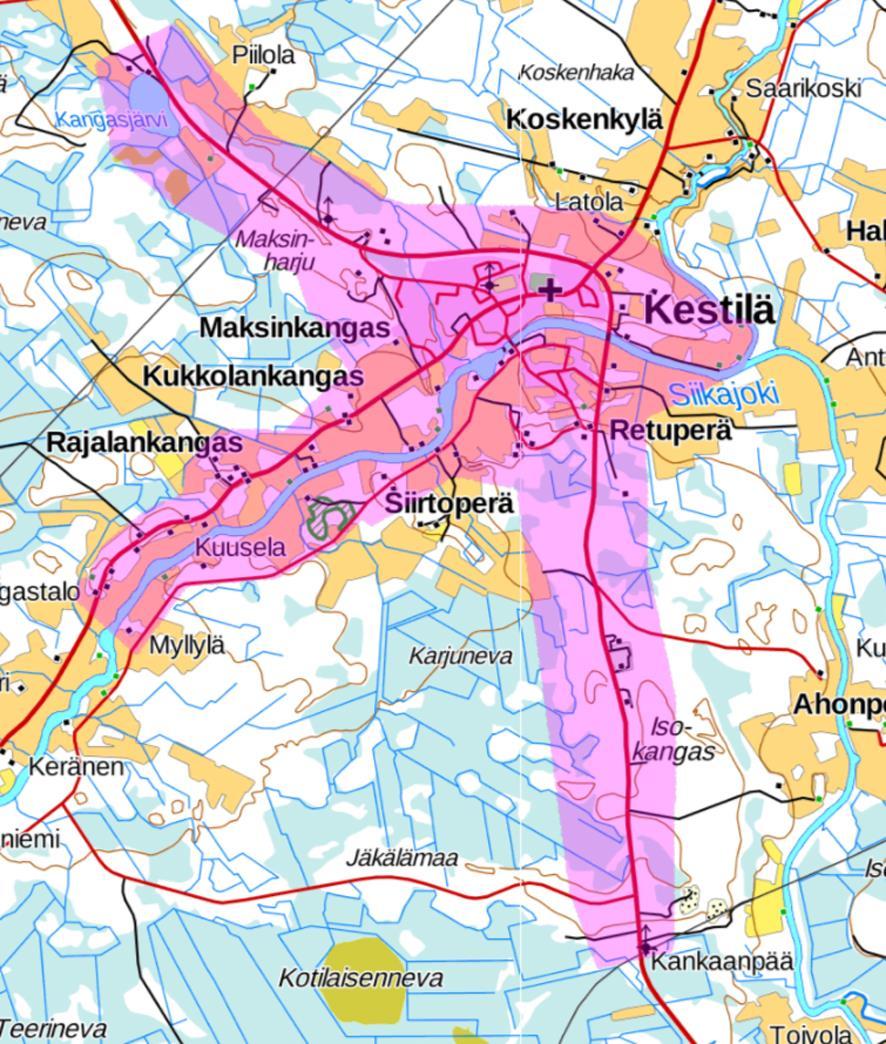 1 Johdanto Luontoselvitys on tehty Siikalatvan Kunnan Kestilän osayleiskaavaa varten.