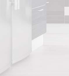 HIILI Keittiö OVIMALLI Yläovet Milka 961 maalattu sileä ovi ALLAS Blanco Dalago 6 615 x 510mm Silgranit