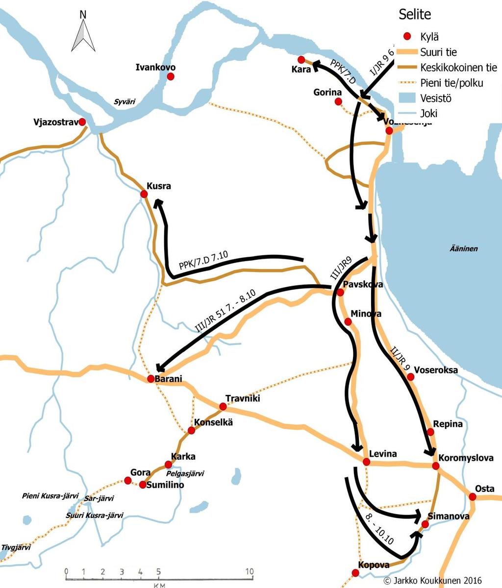 7.D:n joukkojen