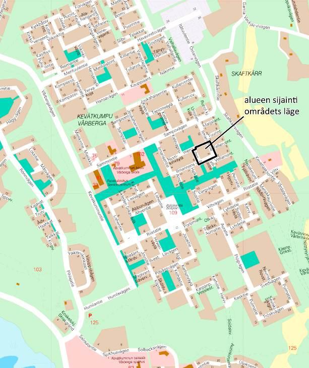 1 SUUNNITTELUALUE Asemakaavan muutos koskee Porvoon itäisen aluekeskuksen Kevätkummun ns.