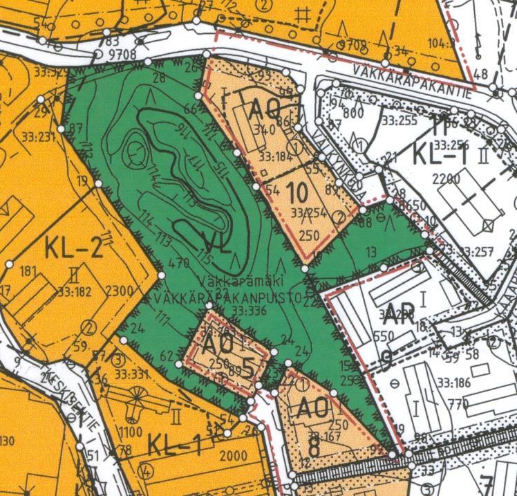 8 Liikerakennusten korttelialue (KM-2), jolle saa sijoittaa vähittäiskaupan suuryksikön. Alueella sallittava toiminta saa aiheuttaa ainoastaan vähän ympäristölle häiriötä (osa korttelista 61).