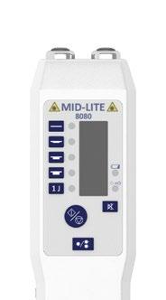 SUPERPULSATUT LASERIT MID LITE MID-LITE 904 VOIMAPULSATUT LASERIT MID-LITE 8080 MID-LITE 6565 MID-LITE 5252 MID-LITE 4545 AALLONPITUUS 904 nm 808 nm 660 nm 520 nm 450 nm LASERTYYPPI Infrapuna, GaAs