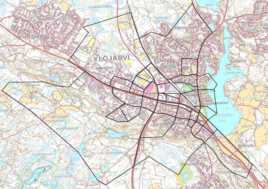 4. LIIKENNE-ENNUSTE 4.1 Liikenne-ennusteen laatiminen Liikenne-ennuste perustuu Tampereen seudun liikennemalliin vuodelle 2040 (Talli-malli).
