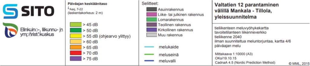 noin 35 m:n etäisyydelle tulevan tien