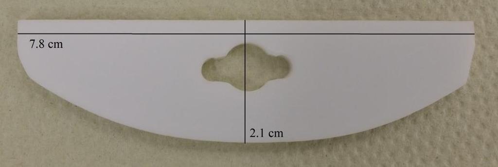 49 Kuva 18 Sekoituselin, jonka korkeus on 2.1 cm ja leveys 7.8 cm. 5.5 Koesuunnitelma 5.5.1 Esikokeet Esikokeina suoritettiin empiirinen tutkimus sekoitusnopeuden, ajan ja laskeutusajan määrittämiseksi.