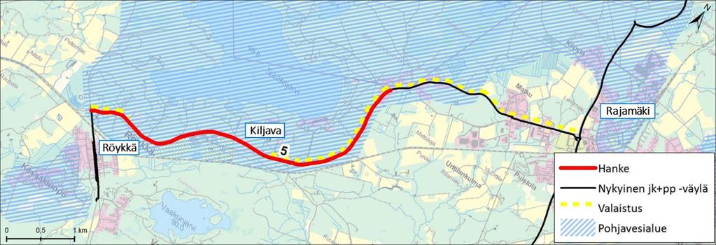 Liite 3. Nurmijärven kevyen liikenteen väylien kehittämisselvitys maantieverkolla 2017, HANKEKORTTI 4.4.2017 1 (2) MT 11299 RÖYKKÄ-KILJAVA ID 13 PRIORISOINTI 5.