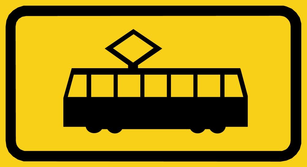 E7 Raitiovaunupysäkki E7 Merkillä osoitetaan paikka, joka on tarkoitettu raitiovaunuun nousemista tai siitä poistumista varten.