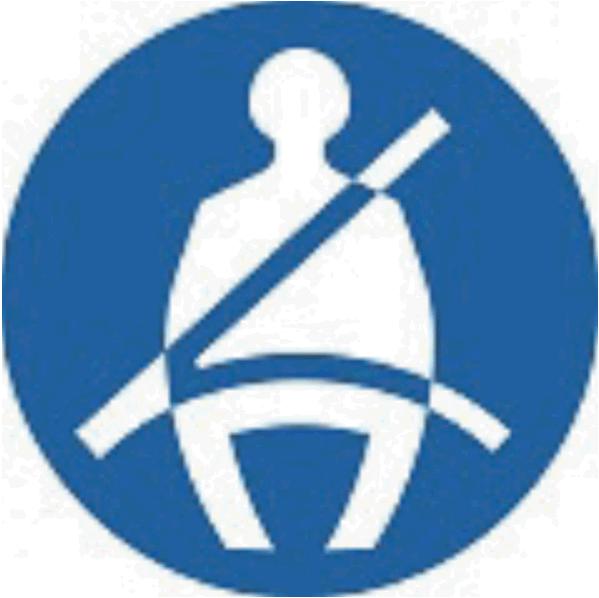 4) jokaiselta istumapaikalta selvästi näkyvällä kuvamerkillä: 92 Suojakypärä Kuljettajan ja matkustajan on käytettävä tyypiltään hyväksyttyä asianmukaisesti kiinnitettyä suojakypärää ajettaessa: 1)