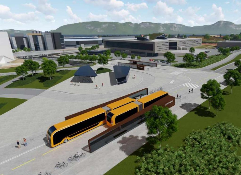 Projektin nimi Linjojen lkm Bussveien 3 linjaa Verkoston pituus 50 km Pysäkkien lkm Käytetään 80 pysäkkiä olemassa olevista 160 pysäkistä.