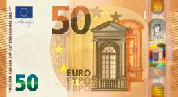 Uusissa 100 ja 200 euron seteleissä on samat turvatekijät kuin 50 euron setelissä, kuten vesileimassa ja hologrammissa