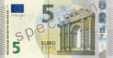 Hohtavanvihreä numero: Kun seteliä kallistelee, hohtavanvihreässä numerossa setelin vasemmassa alakulmassa näkyy