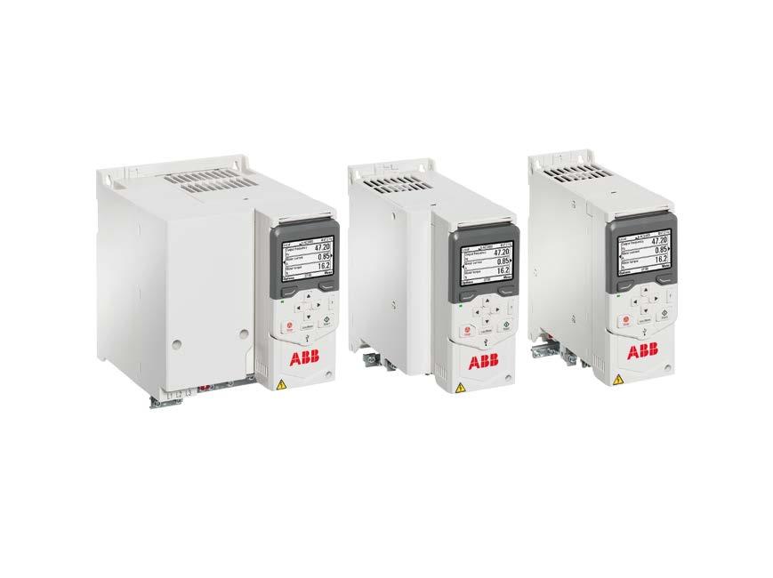 20 TUOTELUETTELO PIENJÄNNITETAAJUUSMUUTTAJAT JA PEHMOKÄYNNISTIMET ABB:n vakiotaajuusmuuttajat ACS480, 0,75 11 kw (Julkaisu 1.1.2019) 01 ACS480:n runkokoot: R1, R2, R3 Mikä on ACS480?