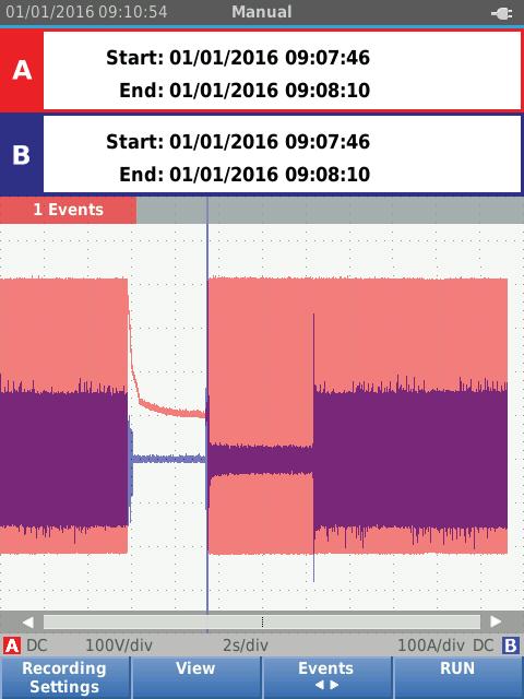 123B/124B/125B Käyttöohje Mittauslaite tallentaa kaikki tiedot muistiin jatkuvasti. Näyttö ei päivity tallennuksen aikana, sillä kaikki prosessointiteho kuluu tallennukseen.