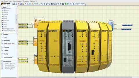 REER MOSAIC - ohjelmoitava turvalogiikka Reer Mosaic on modulaarinen kon- vaarallisten laitteiden ja koneiden suojauskomponenttien ohjaamiseen.
