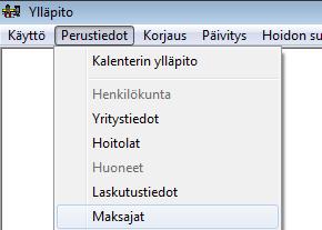 tai muu organisaatio, joka hoitaa asiakkaan laskun maksamisen asiakkaan puolesta.