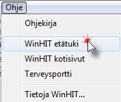 6 / 85 3. WINHIT-POTILASTIETOJÄRJESTELMÄ WinHIT on Microsoft Windows ympäristöön Suomessa kehitetty suun terveydenhuollon kokonaispotilastietojärjestelmä. Ohjelmistoon kuuluu mm.