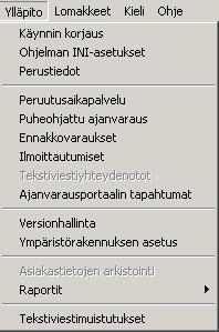 77 / 85 27. INTERNETAJANVARAUSPALVELUN SEURANTA Järjestelmään on lisätty toiminnallisuus, jolla Internet-ajanvarauksen tapahtumia voidaan seurata asiakaskohtaisesti.