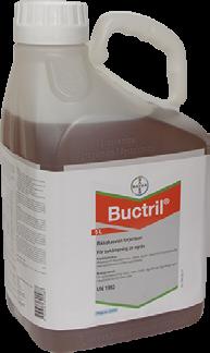 Buctril Rikkakasvien Siemenperunan torjunta peittaus viljoilla tuhohyönteisiä vastaan Erinomainen valmiste seoksiin pienannosaineiden kanssa.
