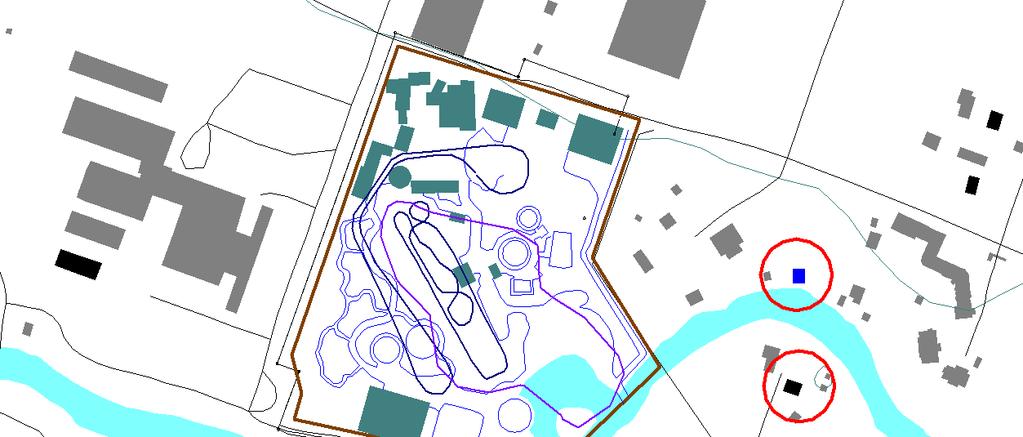 Laskennallinen Ympäristömeluselvitys Kalevala Theme Park huvipuisto Huvipuiston melulähteiden (mukana kiljunta) aiheuttama hetkellinen maksimiäänitaso on (liitteet 3.1 3.