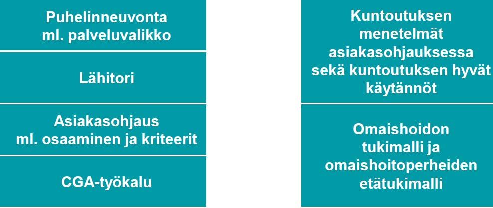 Ikäneuvon hankekokeilut Kokeilujen kautta on luotu kuntien yhteisiä toimintakäytänteitä