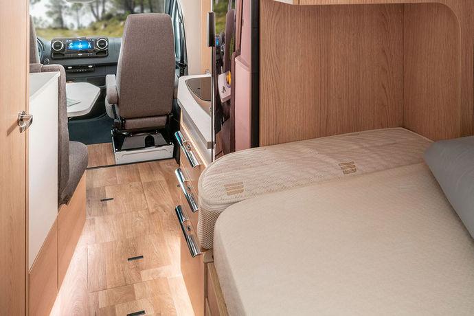 Erilaisilla lisävarusteilla Hymermobil B-Klasse ModernComfort voidaan saada juuri sellaiseksi kuin halutaan: Esimerkiksi