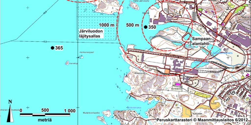 Rakennustyöt aiheuttavat tilapäistä veden samentumista ruoppaus- ja läjitysalueiden läheisyydessä. Täyttöjen seurauksena Sampaanalanlahti on pääosin täytetty.