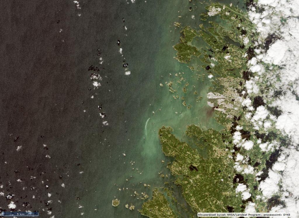 Kuvissa näkyvät etelässä Turun edustan merialue, keskellä Rauman edustan merialue ja pohjoisessa Porin edustan