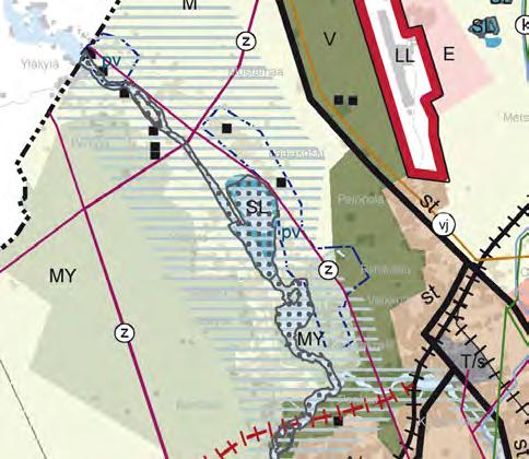 Maakuntakaava ohjaa osayleiskaavoitusta. ASEMAKAAVAT Osayleiskaavan alueella ei ole asemakaavoitettuja alueita.