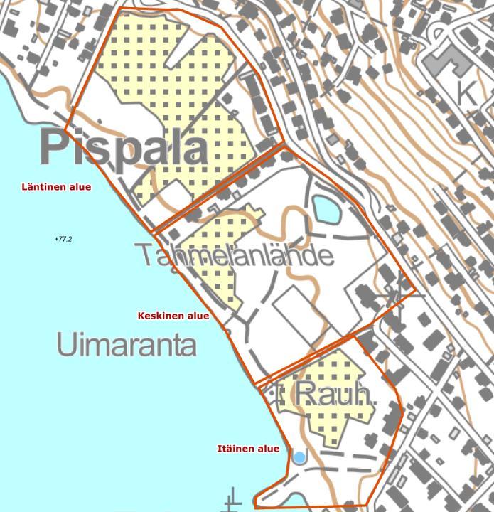 hydrologiset olosuhteet on kuvattu kolessa osa-alueessa,